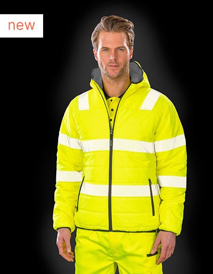 Recycled Ripstop Padded Safety Jacket in 3 Farben